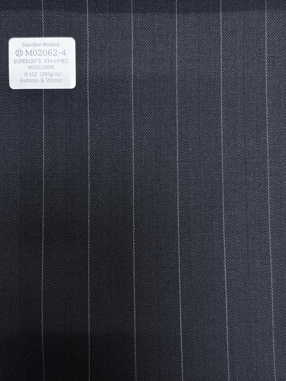 M02062-4 KUNISHIMA1850 Exclusive Line 【Superfine Worsted】Navy Herringbone[Textile] Kunishima Co., Ltd.