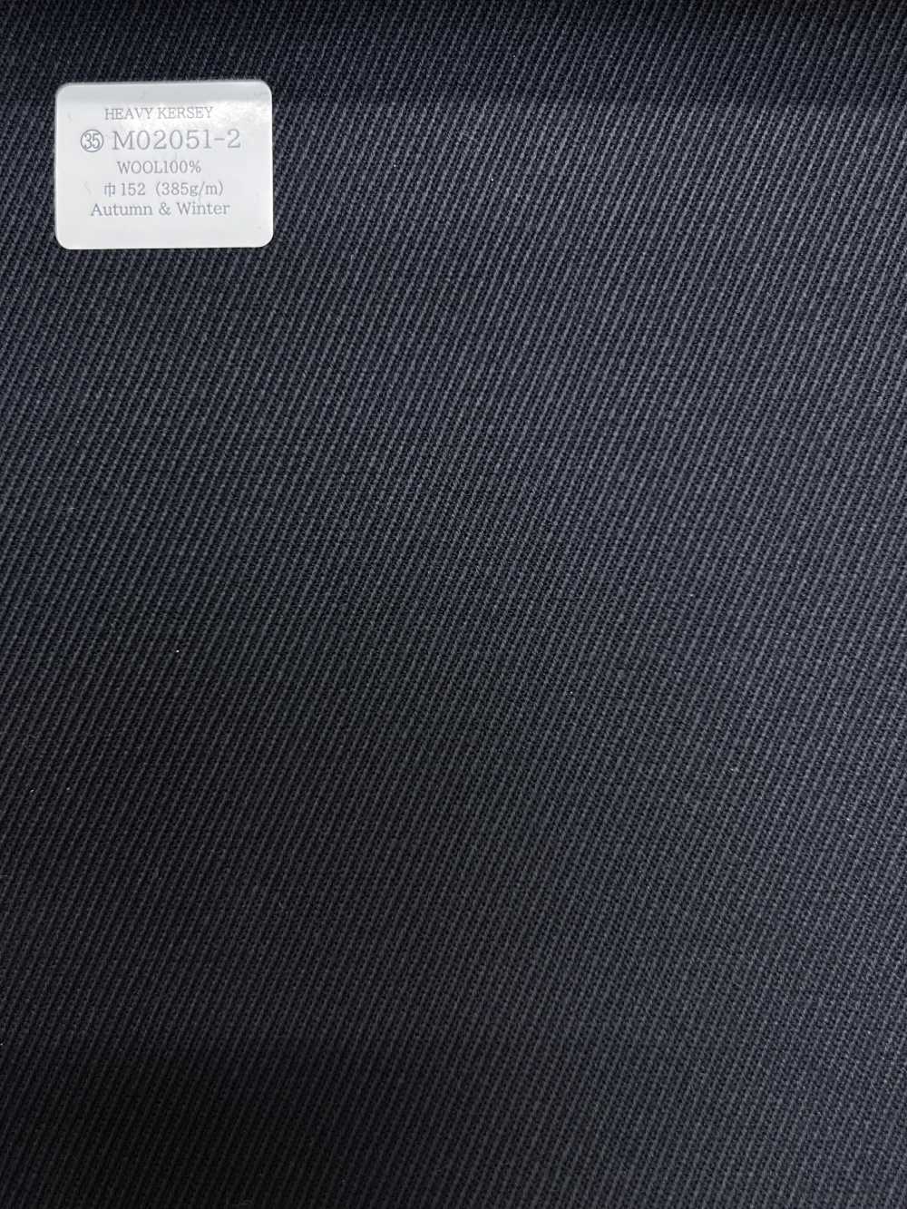 M02051-2 KUNISHIMA1850 Exclusive Line 【HEAVY KERSEY】 Navy No Pattern[Textile] Kunishima Co., Ltd.