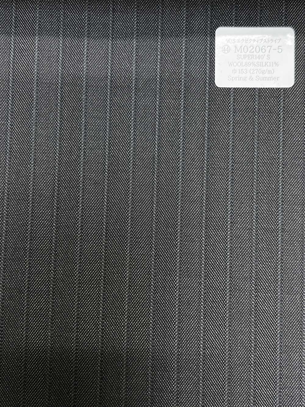 M02067-5 KUNISHIMA1850 Exclusive Line 【W/S Executive Stripe】 Gray Stripe[Textile] Kunishima Co., Ltd.