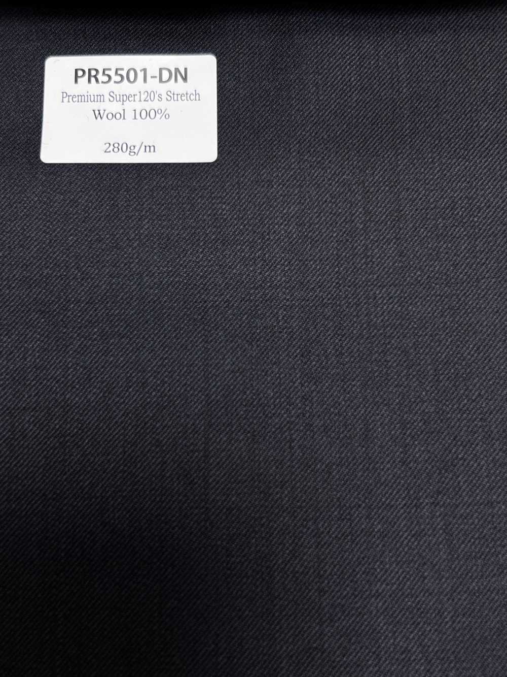 PR5501-DN Standard Japanese Premium Super120's Stretch No Pattern Dark Navy[Textile]