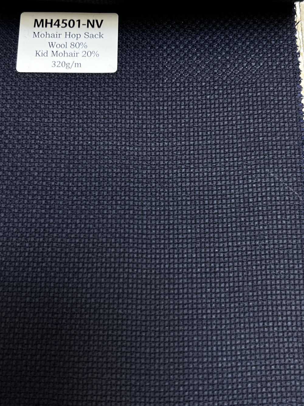 MH4501-NV Standard Made In Japan Mohair Hopsack Navy Blue[Textile]