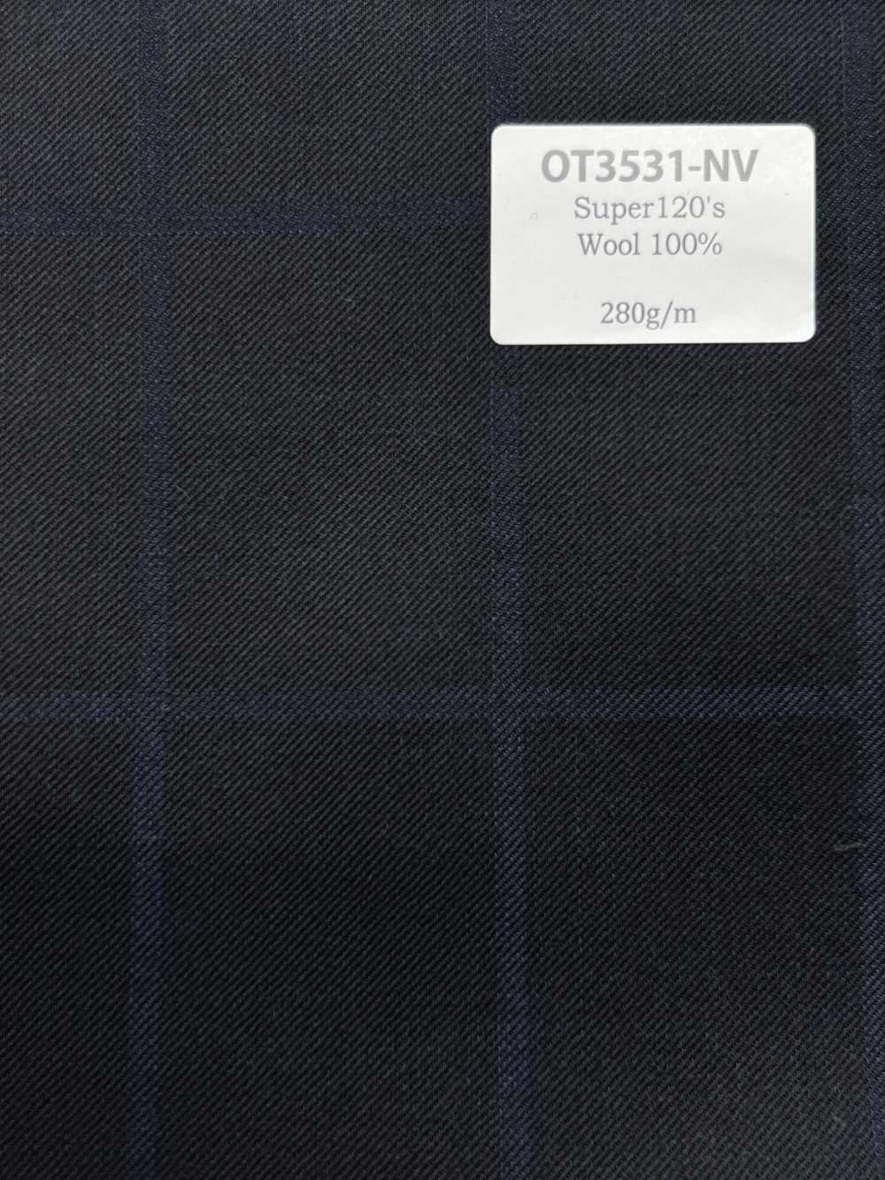 OT3531-NV Standard Japanese-made Super 120's Single Yarn W100 Navy Blue[Textile]