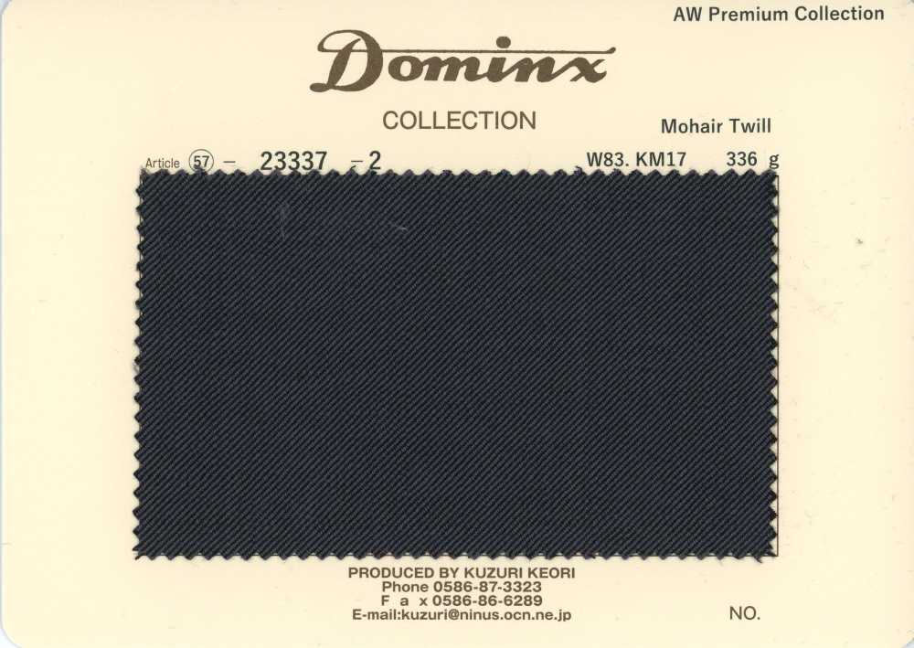 23337-2 Standard Mohair Twill DOMINX Premium Collection Charcoal[Textile] Kuzuri Woolen Fabric (DOMINX)