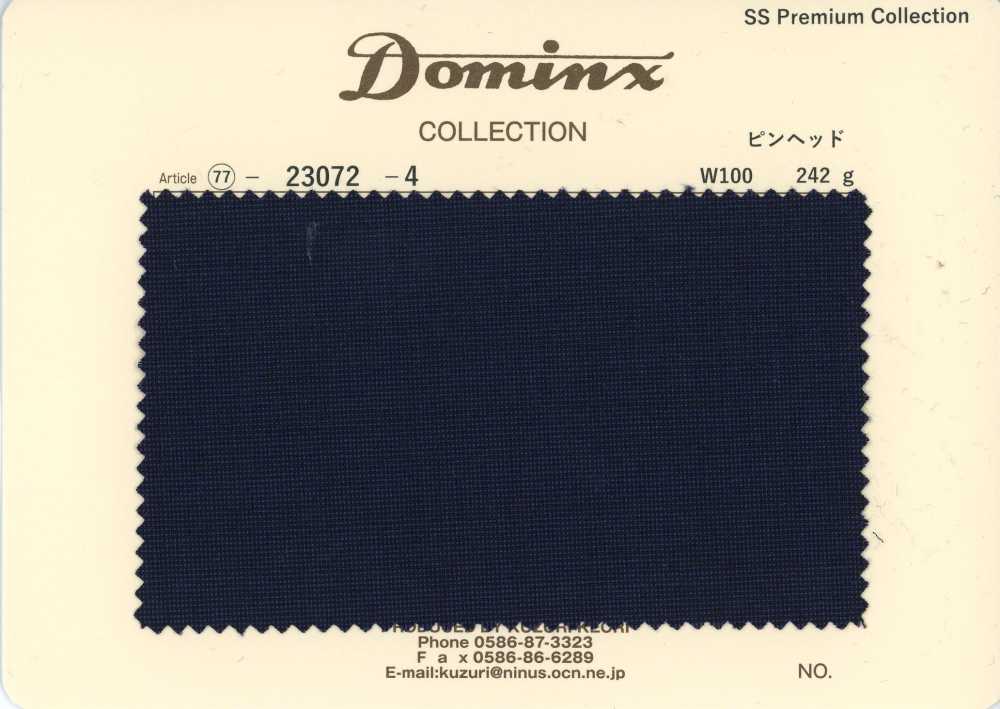 23072-4 Standard Pinhead Kid Mohair DOMINX Premium Collection Navy[Textile] Kuzuri Woolen Fabric (DOMINX)