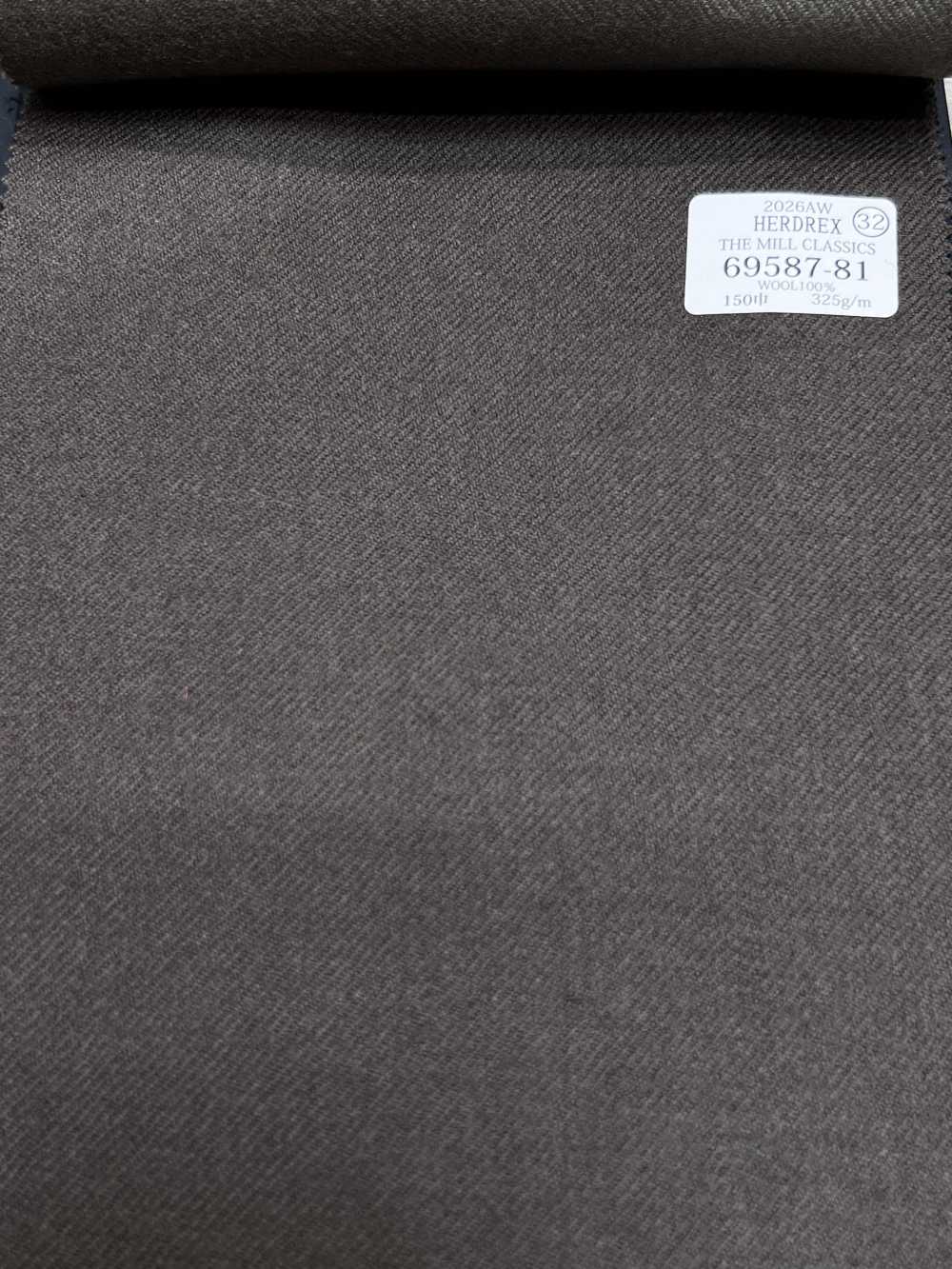 69587-81 26AW HERDREX [THE MILL CLASSICS] Mill Classics Solid Brown[Textile] Kunishima Co., Ltd.
