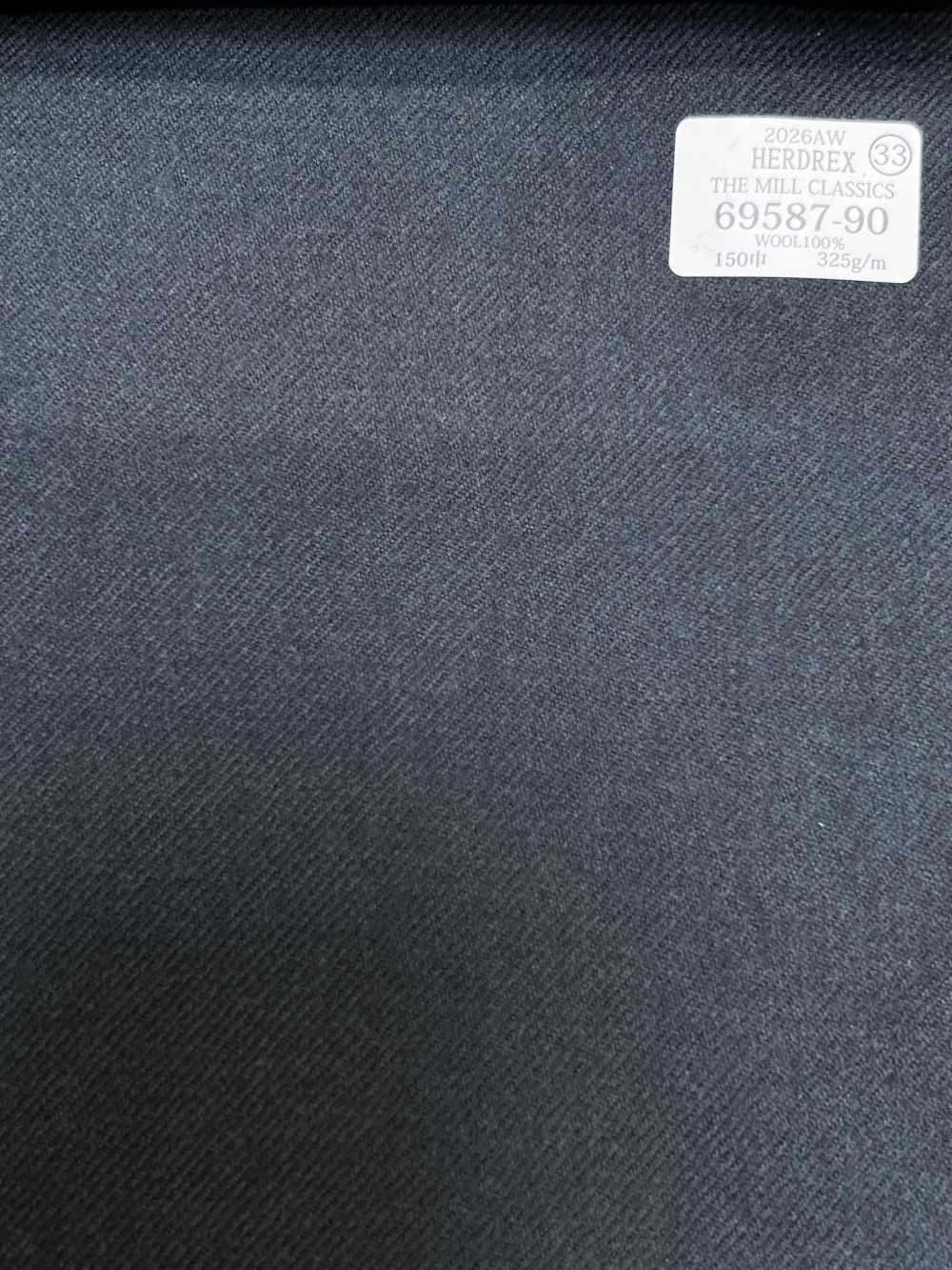 69587-90 26AW HERDREX [THE MILL CLASSICS] Mill Classics Solid Smoke Green[Textile] Kunishima Co., Ltd.