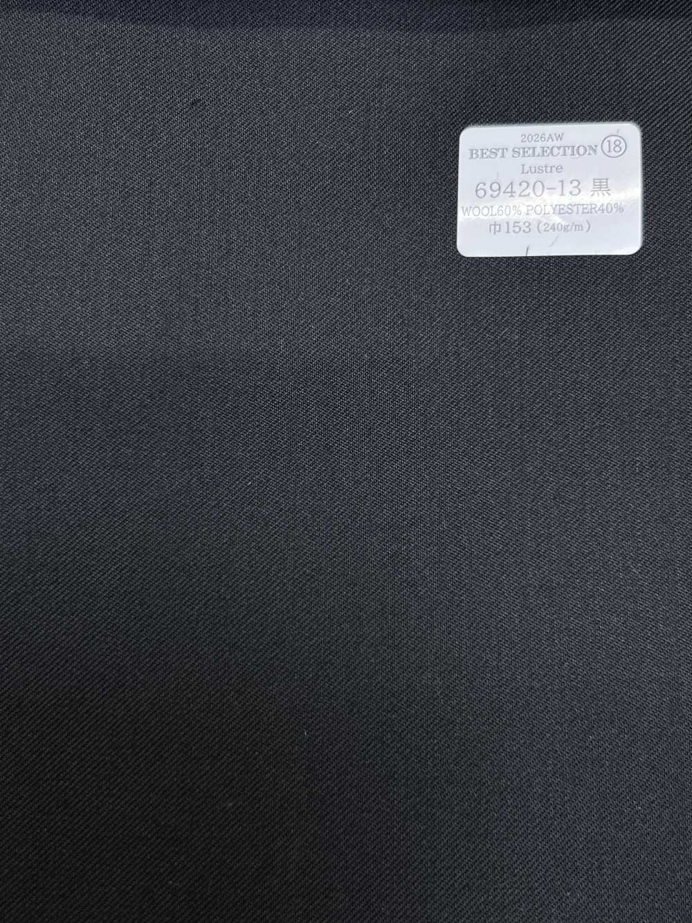 69420-13 26AW BESTSELECTION [Lustre] Lustre Navy Solid[Textile] Kunishima Co., Ltd.