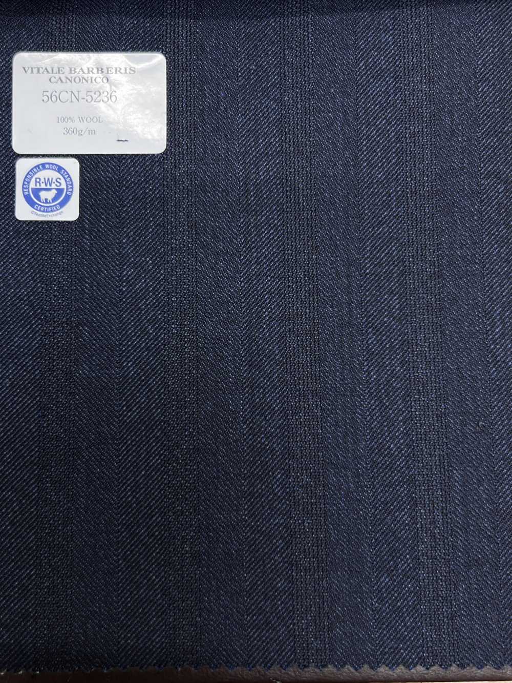 56CN5236 CANONICO (Canonico) RWS Traditional Worsted 21 Navy Blue Shadow Stripe[Textile] CANONICO