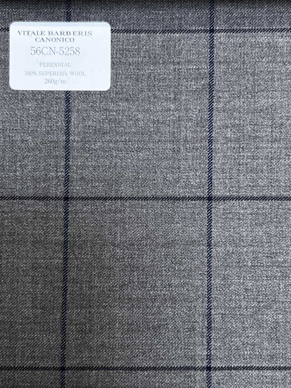 56CN5258 CANONICO (Canonico) PERENNIAL-CLASSICS Brown/Navy Blue Windowpane[Textile] CANONICO