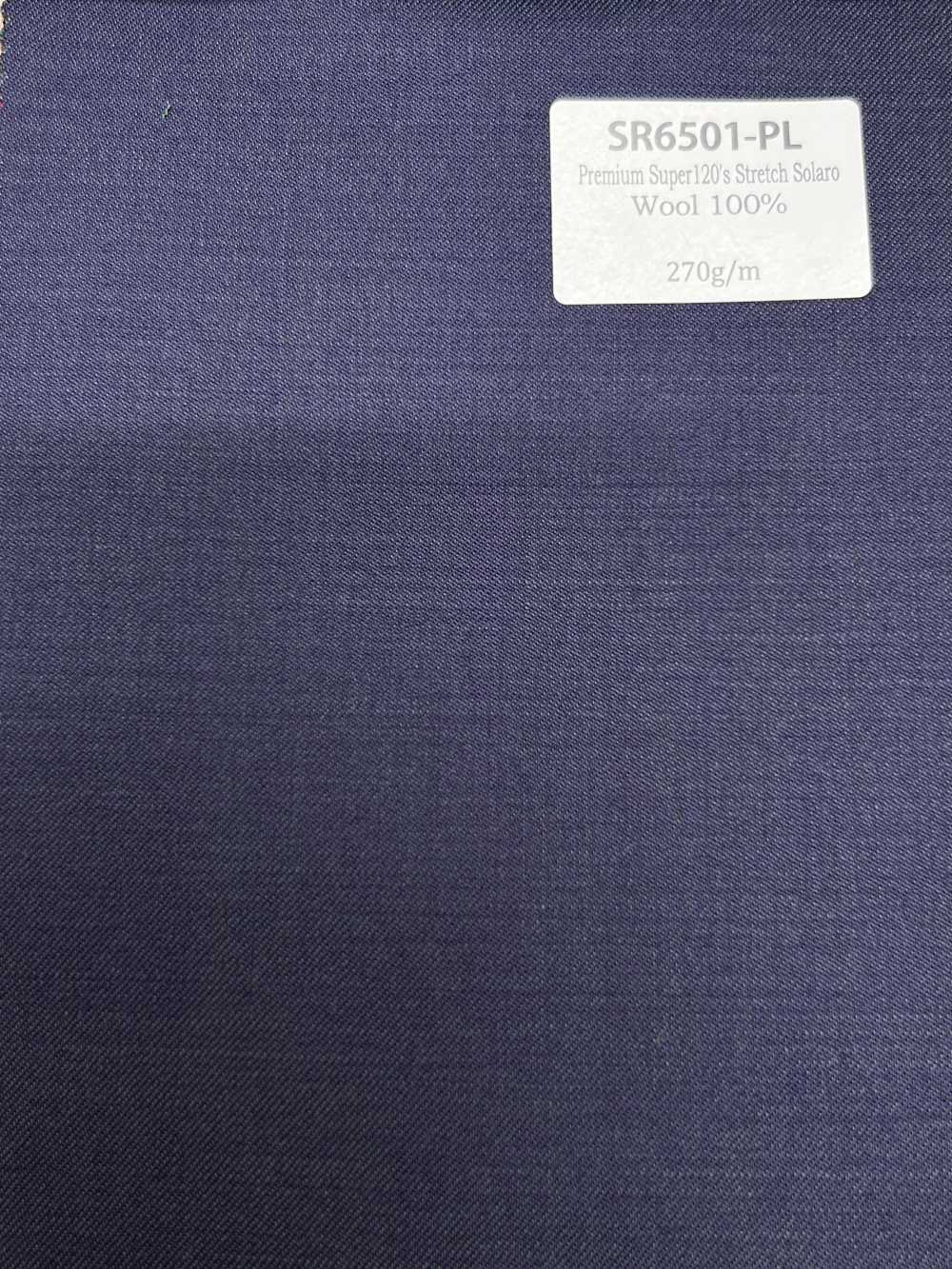 SR6501-PL Standard Japanese-made Premium Super 120's Single Yarn Stretch Solaro Purple No Pattern Iridescent[Textile] HOSOI SYOJI