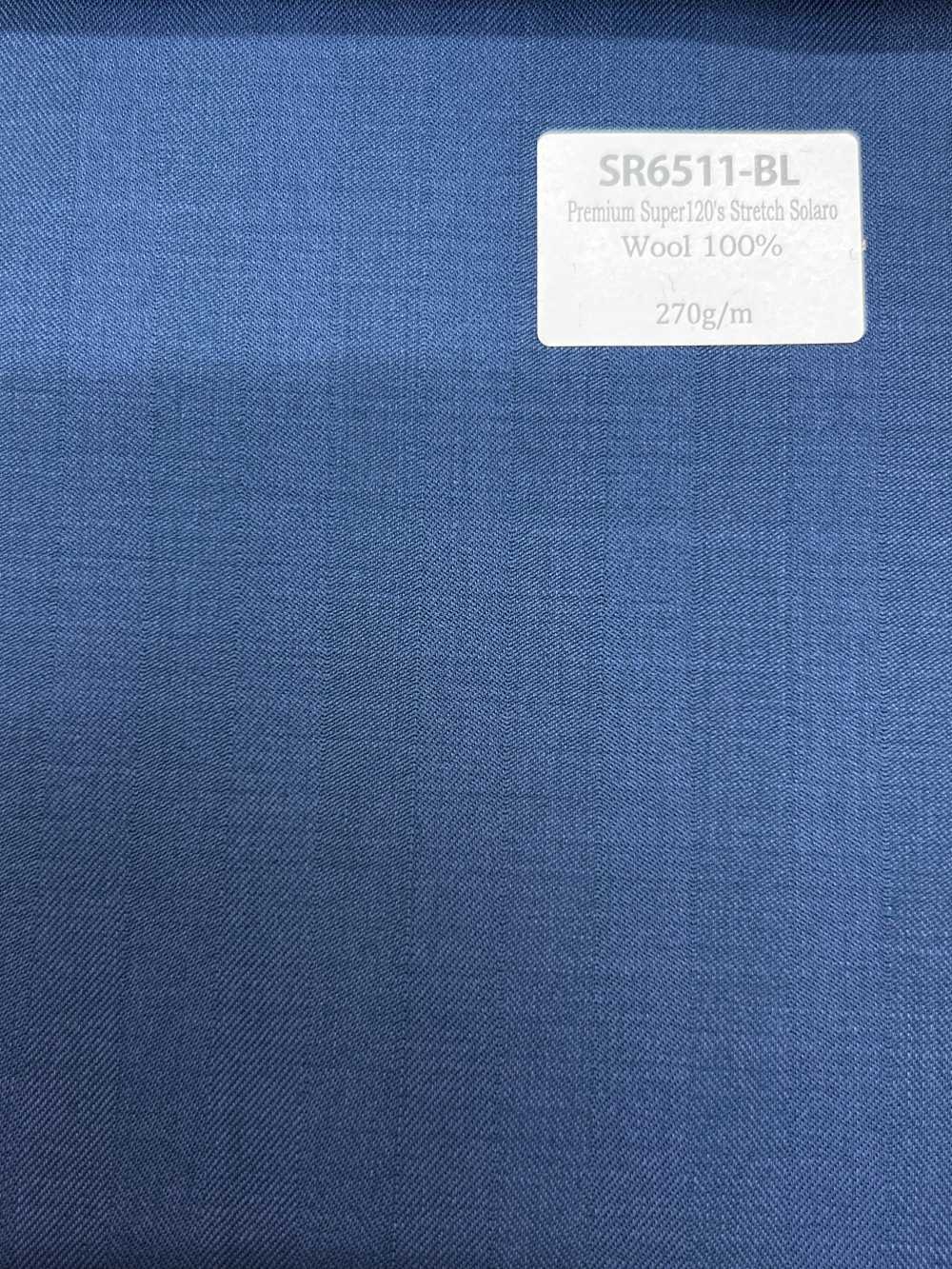 SR6511-BL Standard Japanese-made Premium Super 120's Single Yarn Stretch Solaro Blue No Pattern Iridescent[Textile] HOSOI SYOJI