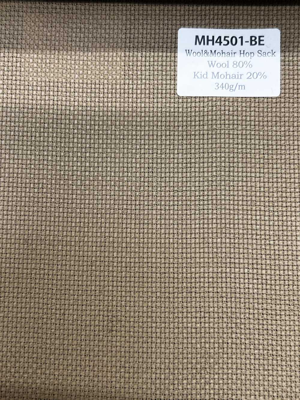 MH4501-BE Standard Japanese-made Mohair Hopsack Beige[Textile] HOSOI SYOJI