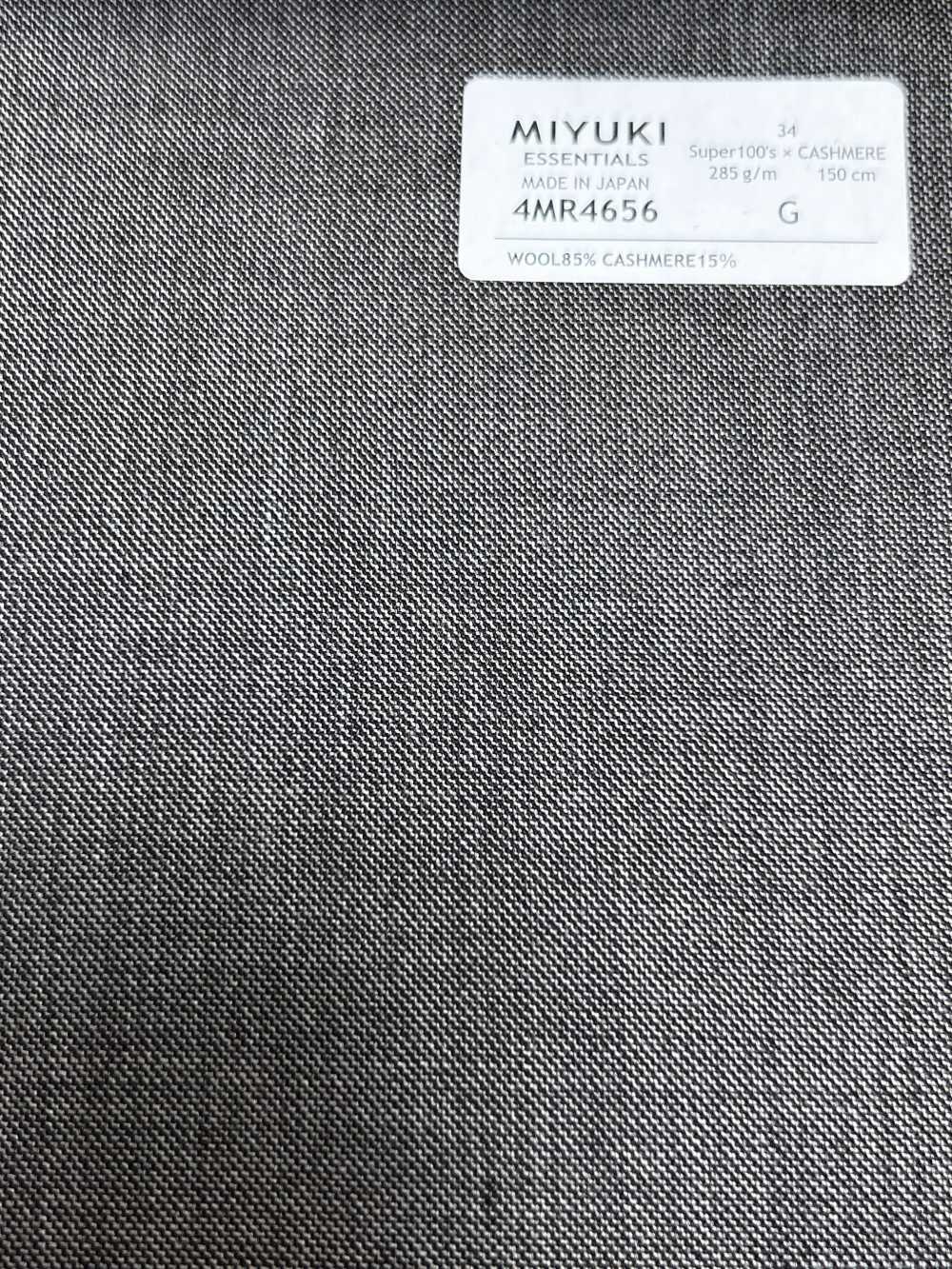 4MR4656 26AW Super100's × CASHIMERE Light Brown No Pattern[Textile] Miyuki Woolen Mills