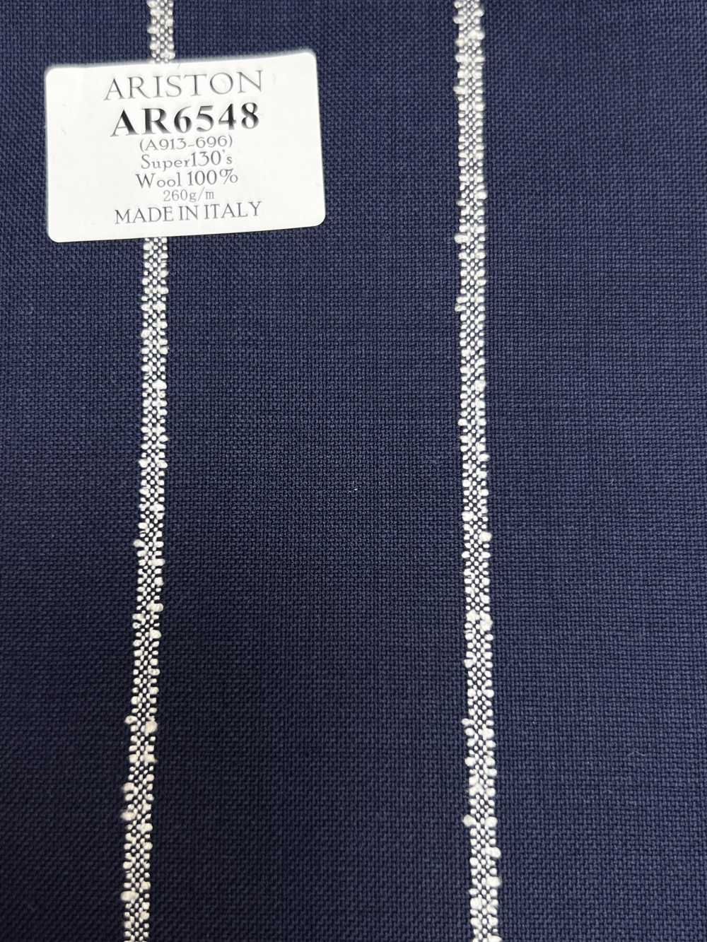 AR6548 ARISTON Super130's Navy Blue × White Stripe[Textile] HOSOI SYOJI