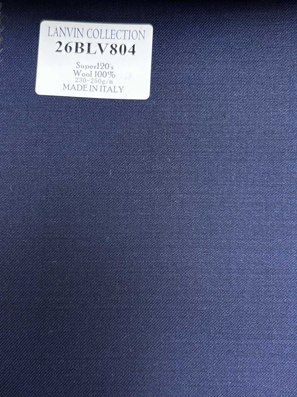 26BLV804 LANVIN COLLECTION Super120's Navy No Pattern[Textile] HOSOI SYOJI