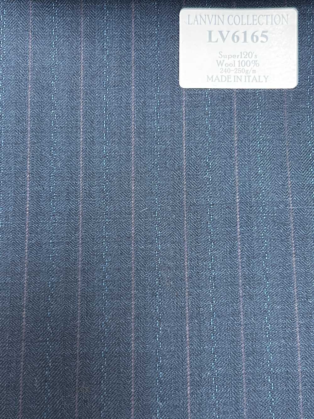 LV6165 LANVIN COLLECTION Super120's Blue-Green Stripe[Textile] HOSOI SYOJI