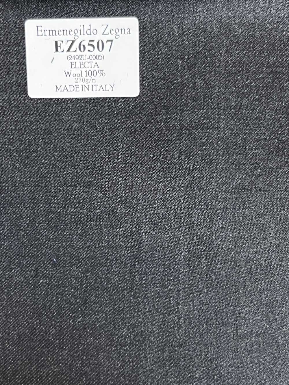 EZ6507 Ermenegildo Zegna ELECTA Dark Gray Solid[Fabric] HOSOI SYOJI