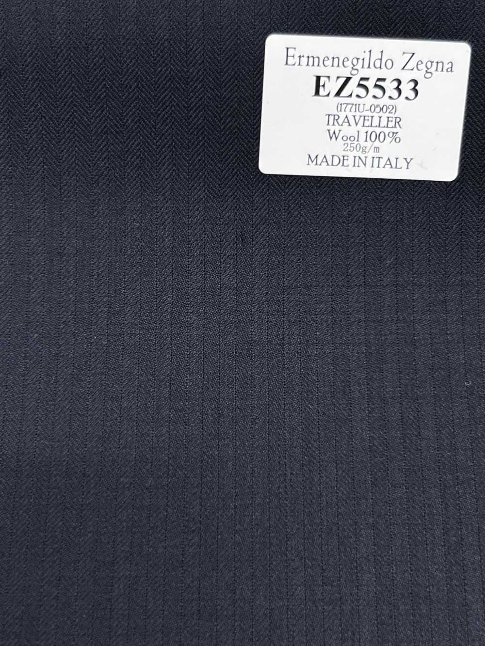 EZ5533 Ermenegildo Zegna TRAVELLER Black Stripe[Fabric] HOSOI SYOJI