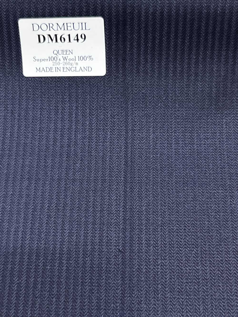 DM6149 DORMEUIL QUEEN Super100's Navy Blue Stripe[Fabric] HOSOI SYOJI