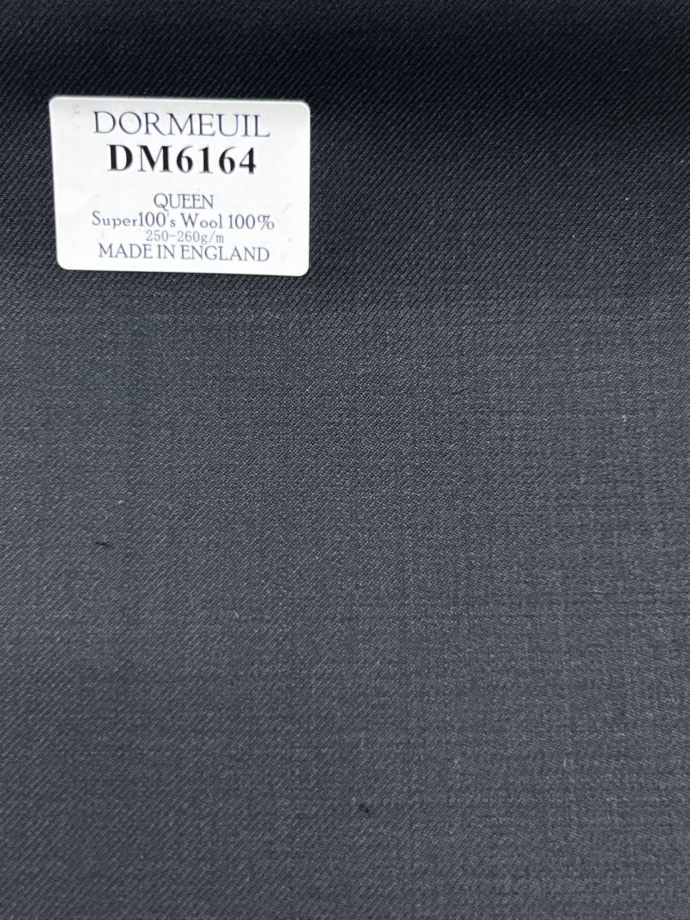 DM6164 DORMEUIL QUEEN Super100's Black Solid[Fabric] HOSOI SYOJI