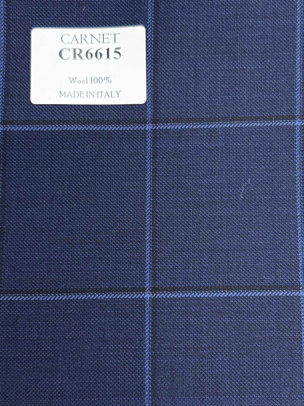 CR6615 CARNET 3-ply Navy Blue Check[Fabric] HOSOI SYOJI