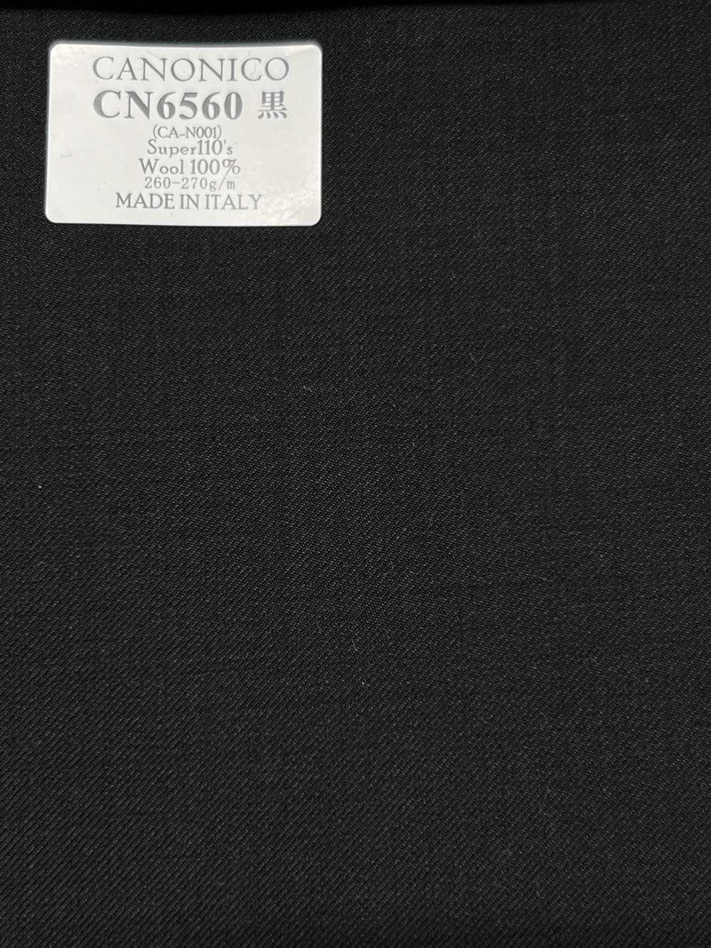 CN6560 CANONICO Super110's Black Solid[Textile] HOSOI SYOJI