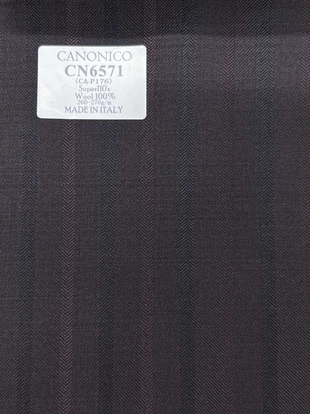CN6571 CANONICO Super110's Burgundy Stripe[Fabric] HOSOI SYOJI
