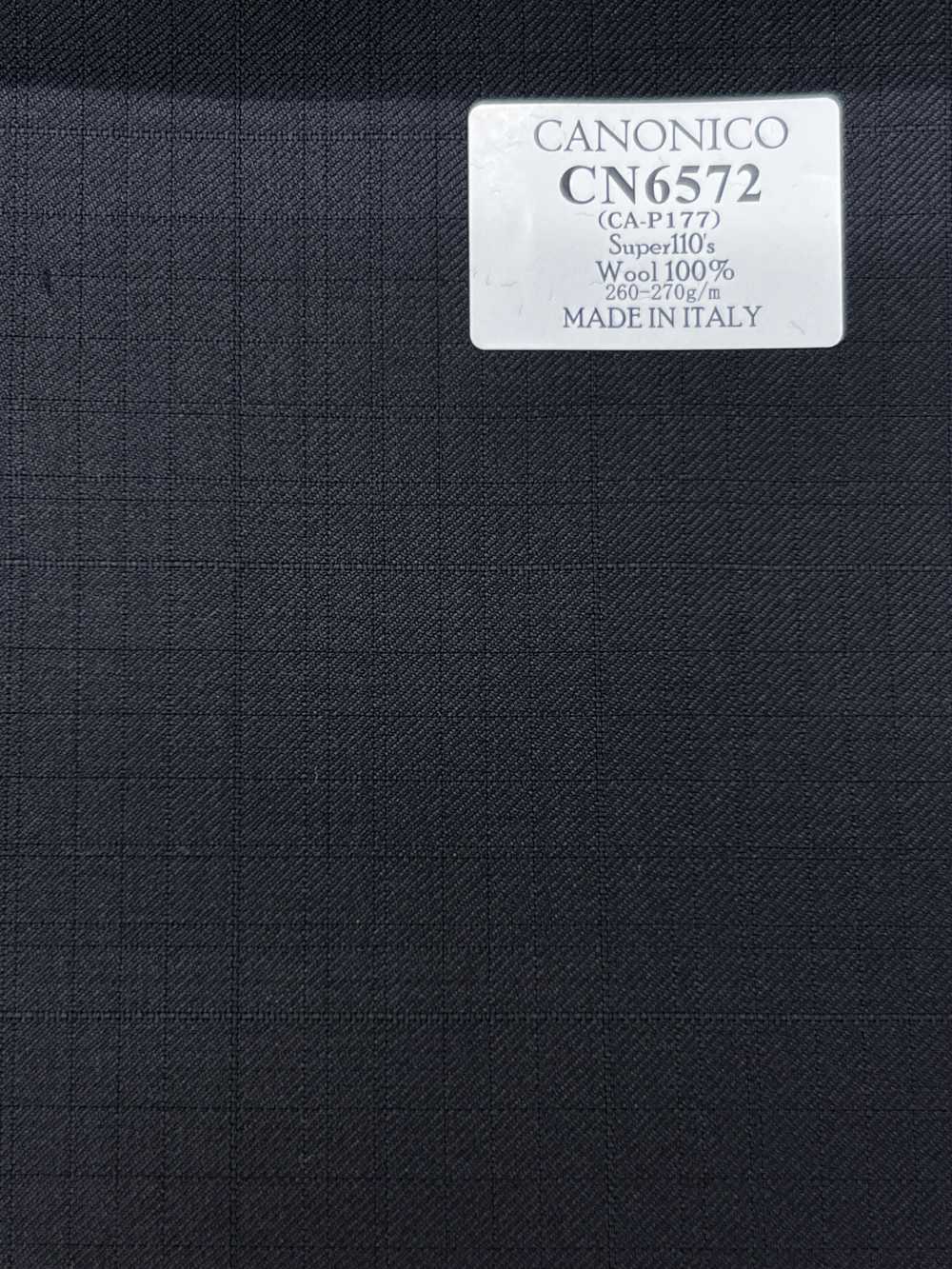 CN6572 CANONICO Super110's Black Check[Fabric] HOSOI SYOJI