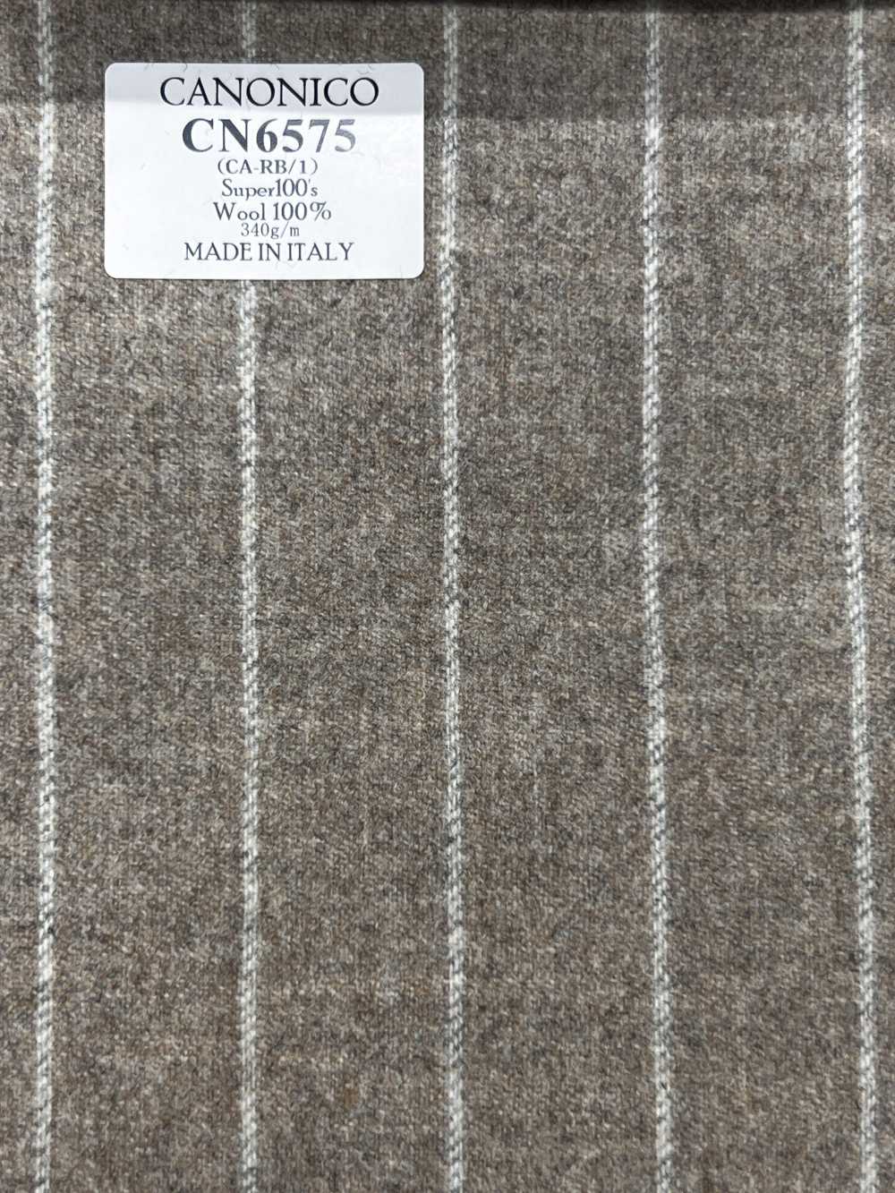 CN6575 CANONICO Super110's Beige X Off-White Stripe[Textile] HOSOI SYOJI