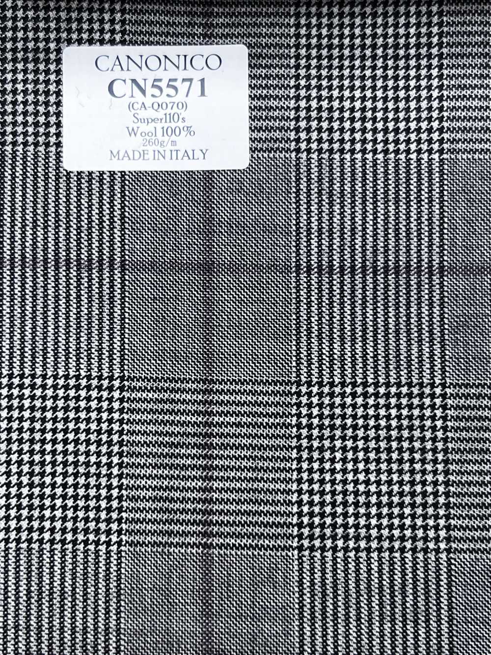 CN5571 CANONICO Super110's Light Gray X Purple Check[Textile] HOSOI SYOJI