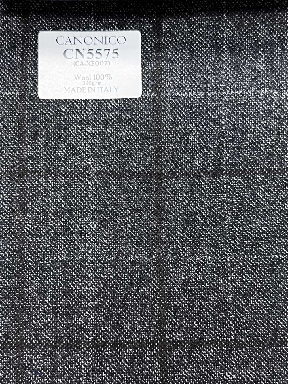 CN5575 CANONICO Super110's Gray × Brown Check[Textile] HOSOI SYOJI