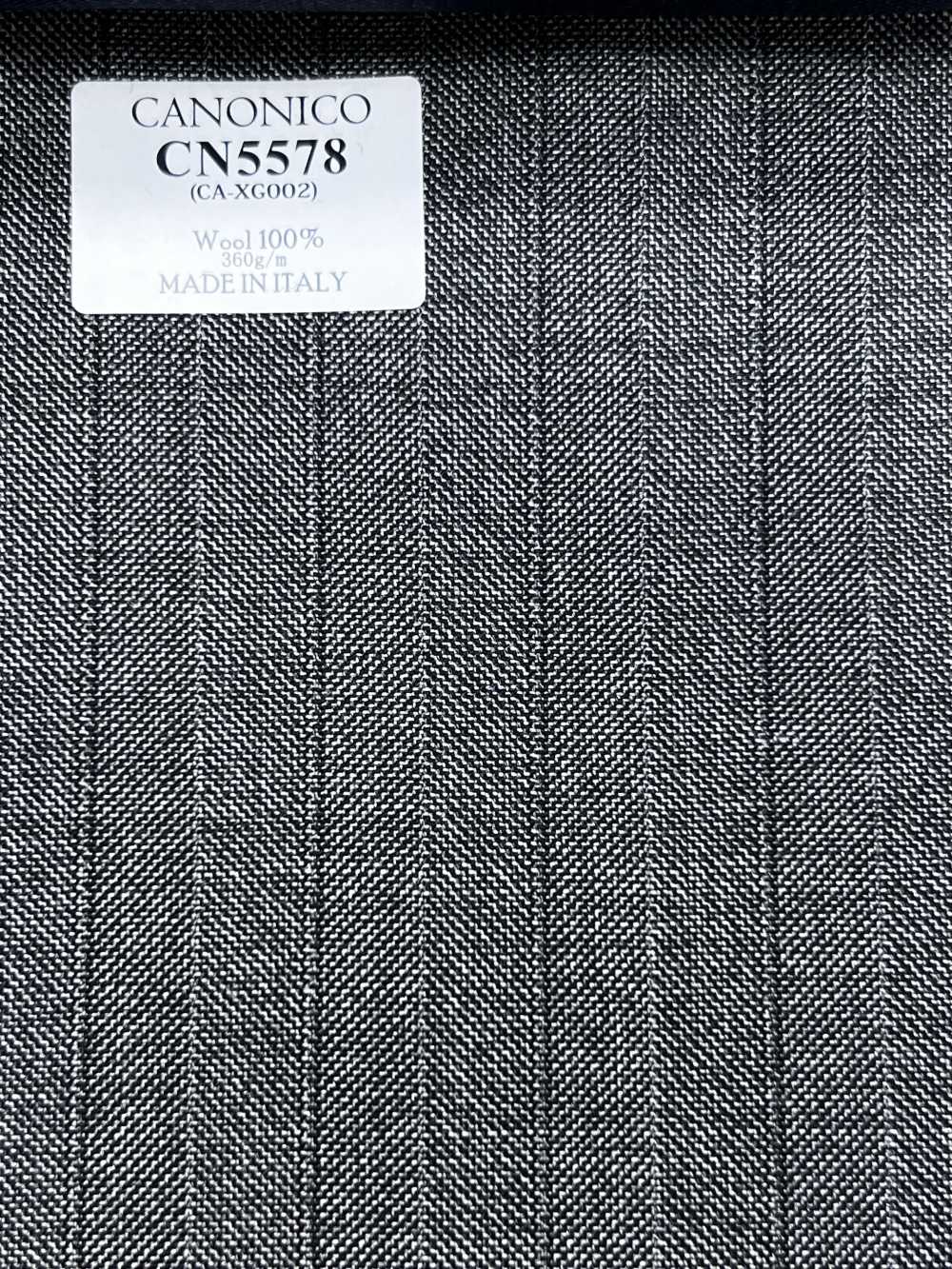 CN5578 CANONICO Super 110's Gray Stripe[Fabric] HOSOI SYOJI