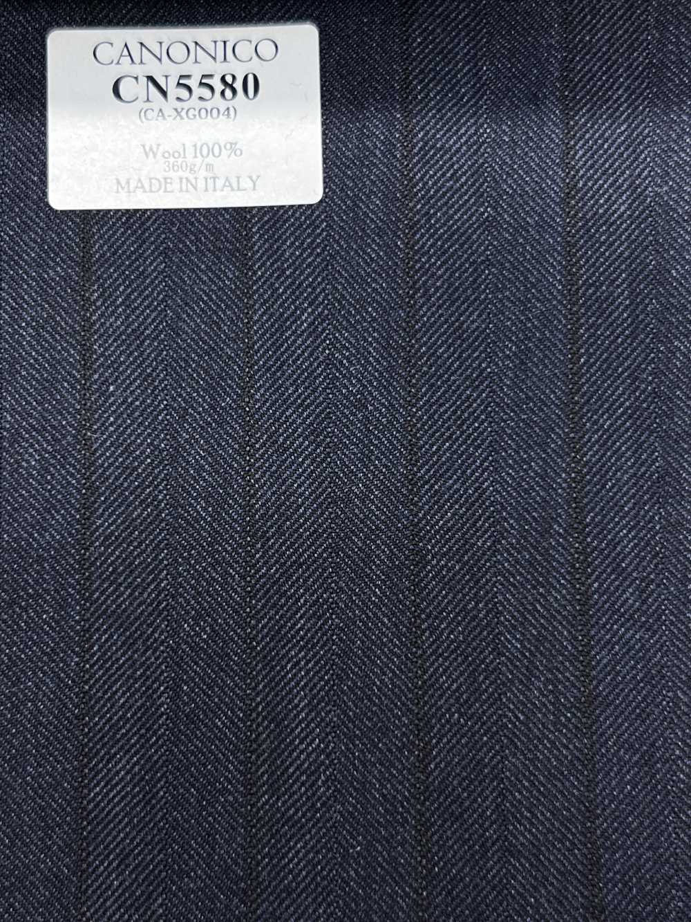 CN5580 CANONICO Super110's Navy Blue × Brown Stripe[Textile] HOSOI SYOJI
