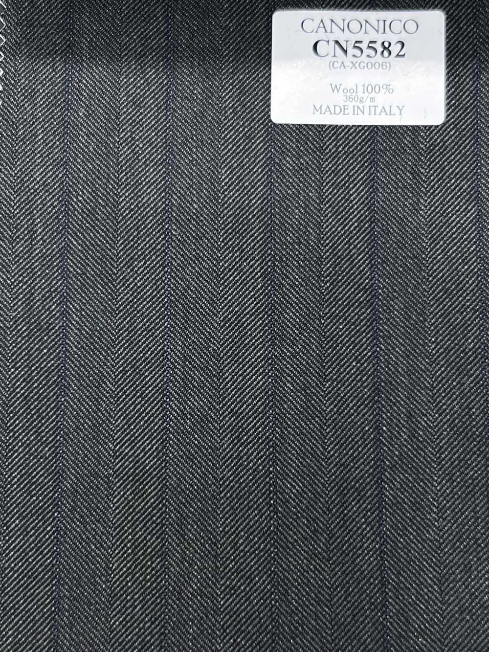 CN5582 CANONICO Super110's Green × Navy Blue Stripe[Textile] HOSOI SYOJI