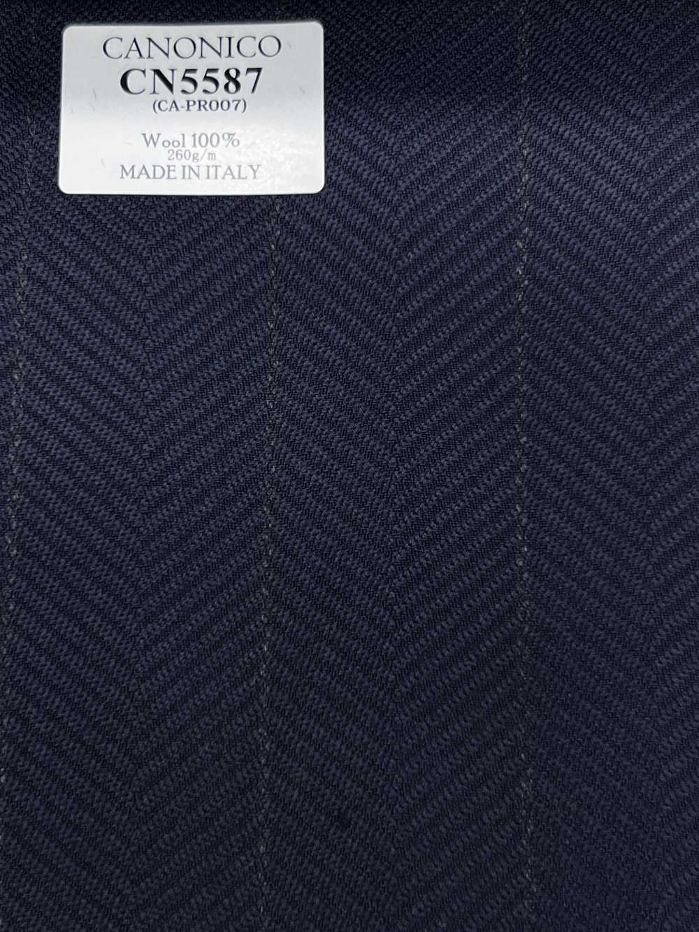 CN5587 CANONICO Super110's Navy Blue Check[Textile] HOSOI SYOJI
