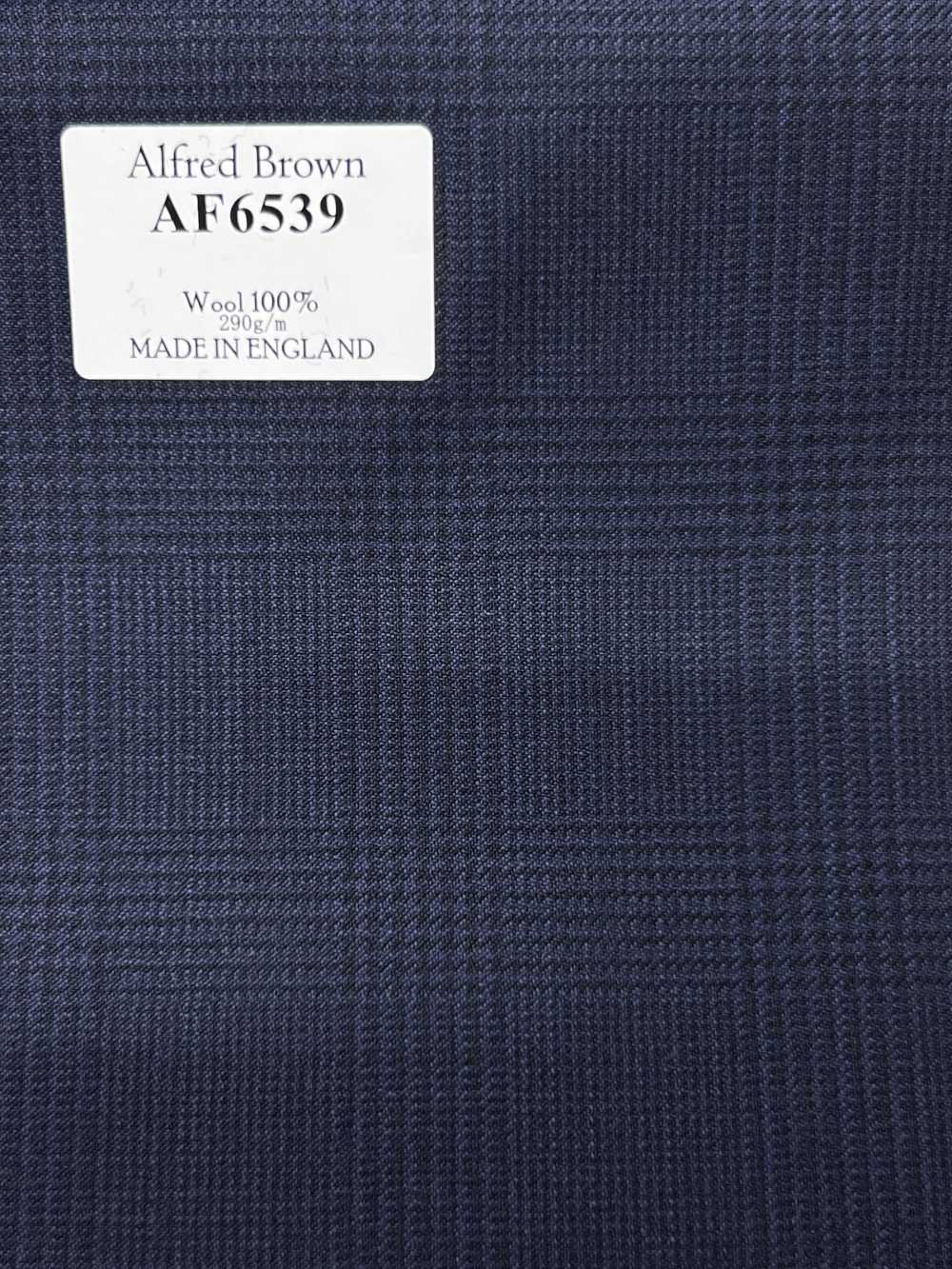 AF6539 Alfred Brown Navy Blue Check[Textile] HOSOI SYOJI