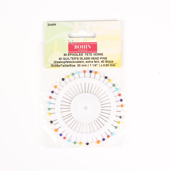 26499 Colorful Glass Head Pin Needle (BOHIN)[Handicraft Supplies] BOHIN
