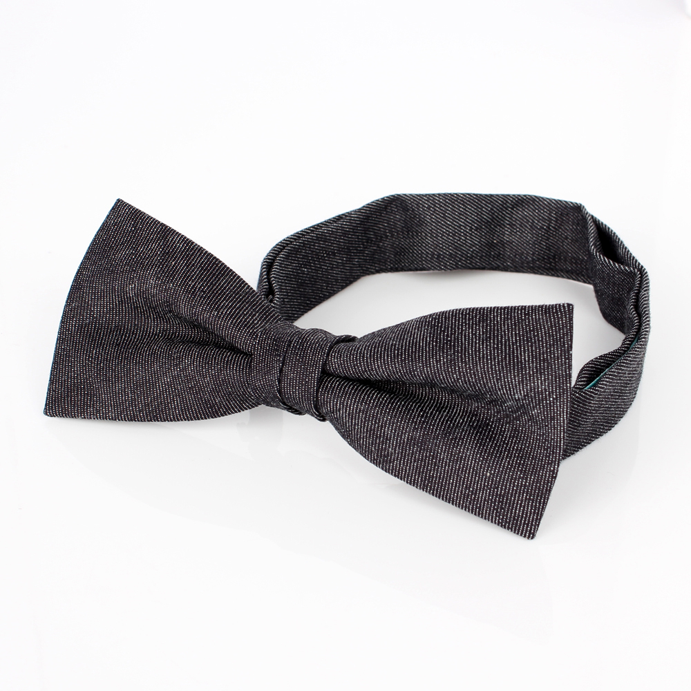 BF-D02 Pima Cotton Denim Butterfly Tie Navy Blue[Formal Accessories] Yamamoto(EXCY)