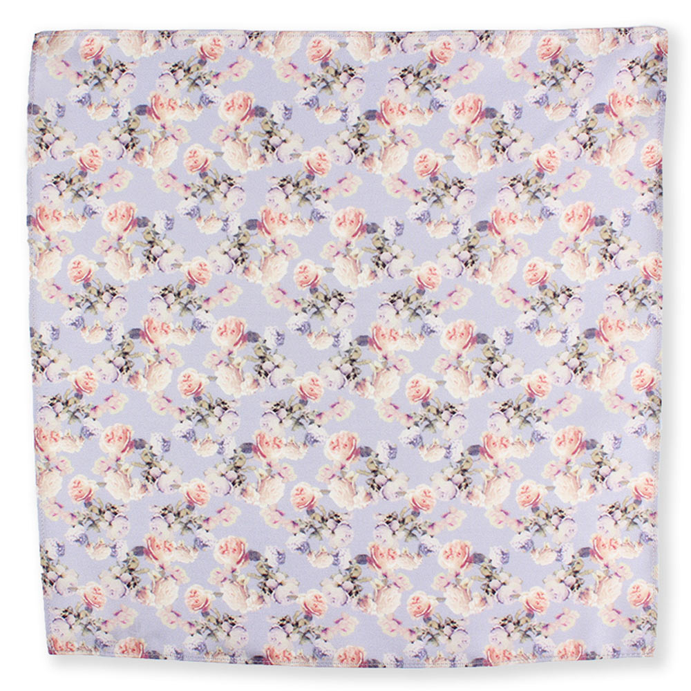 CF-ROSE-PU Silkprint Pocket Square Purple[Formal Accessories] Yamamoto(EXCY)