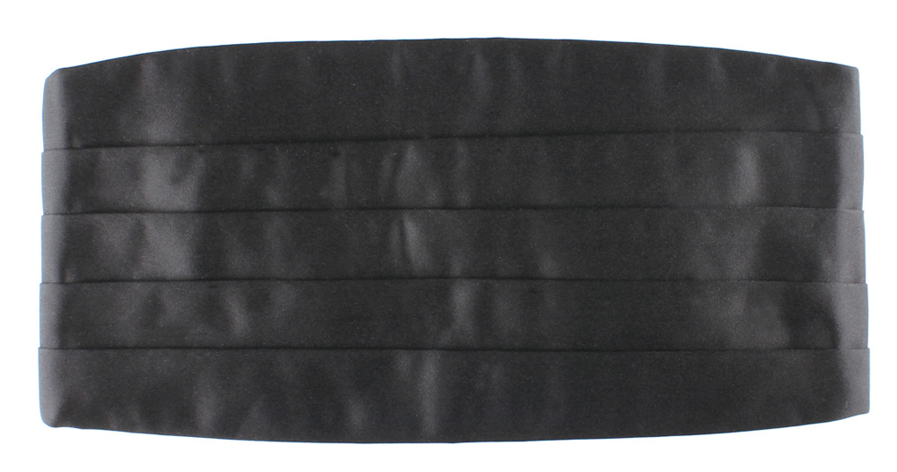 CM-104 Pure Silk Silk Cummerbund Black[Formal Accessories] Yamamoto(EXCY)