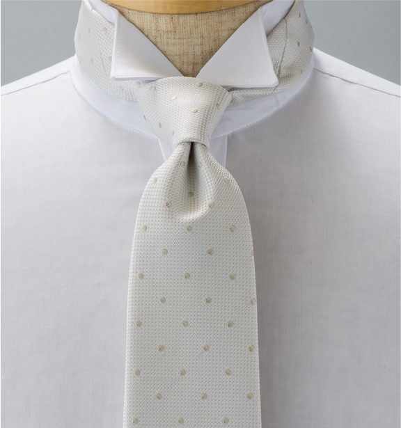 NE-38 Made In Japan Formal Tie Dot Off White[Formal Accessories] Yamamoto(EXCY)