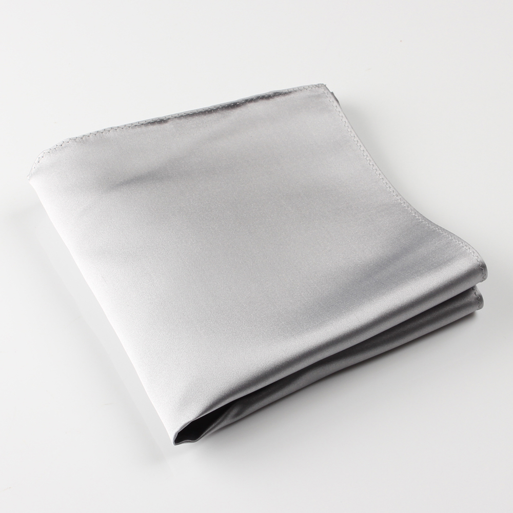 VCF-03 Pocket Square Made With VANNERS Fabric, Plain, Light Gray[Formal Accessories] Yamamoto(EXCY)