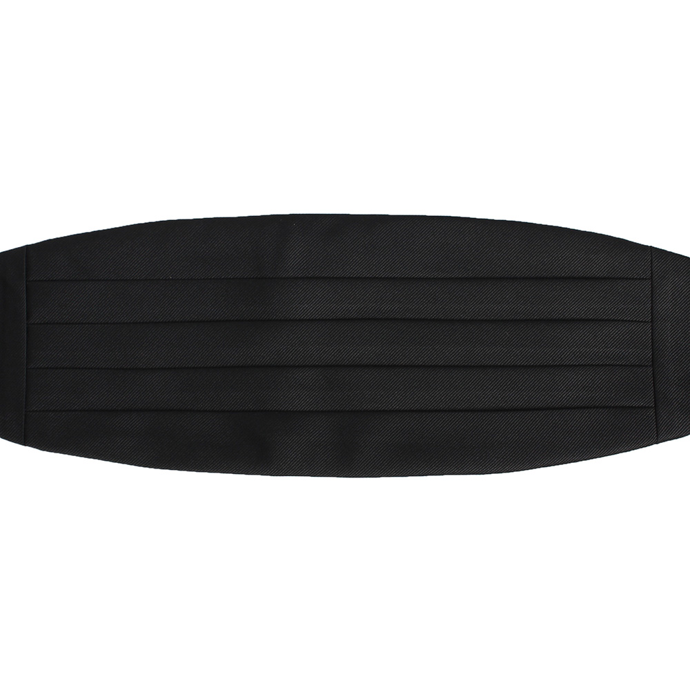 VCM-04 VENNERS Silk Textile Cummerbund Black Twill[Formal Accessories] Yamamoto(EXCY)