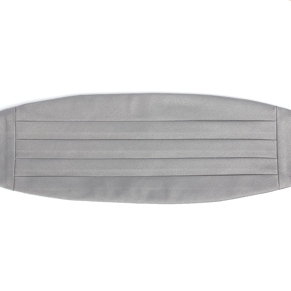 VCM-05 VENNERS Silk Textile Cummerbund Gray Twill[Formal Accessories] Yamamoto(EXCY)