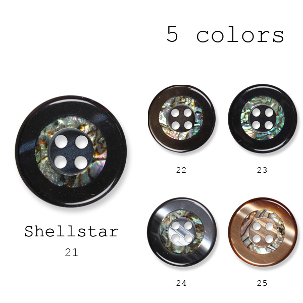 シェルスター Shell/ Polyester Buttons For Domestic Suits And Jackets