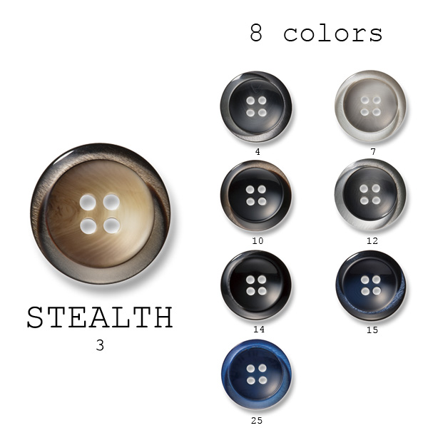 ステルス Polyester Buttons For Suits And Jackets Made In Italy UBIC SRL