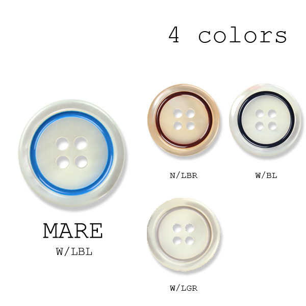 マーレ Made In Italy Shell Button For Suits And Jackets UBIC SRL