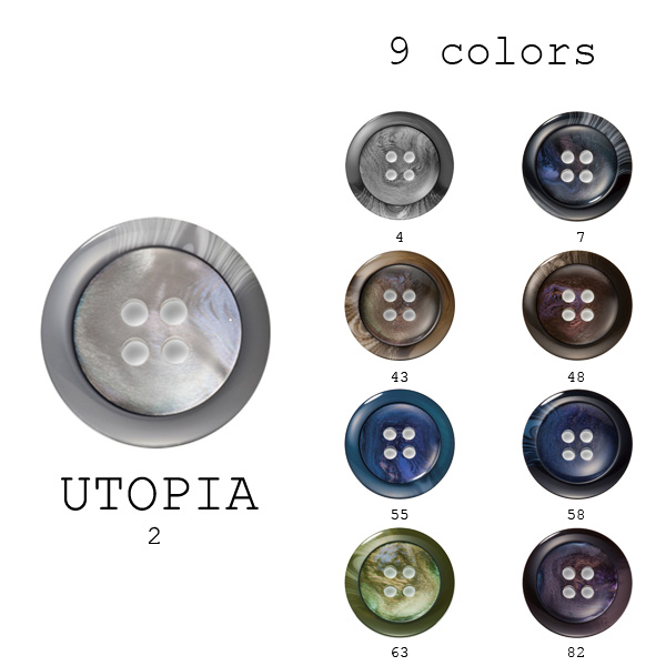 ユートピア Polyester Buttons For Domestic Suits And Jackets