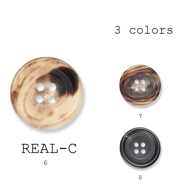 リアルC This Real Buffalo Horn Button For Domestic Suits And Jackets