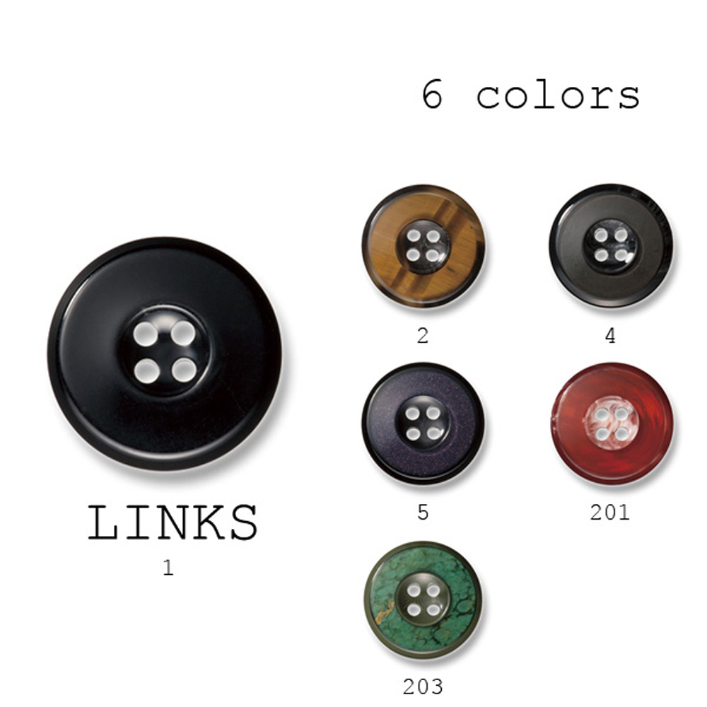 リンクス Finest Precious Stone Buttons Buttons Made Of Precious Stones Wrapped In Polyester Yamamoto(EXCY)